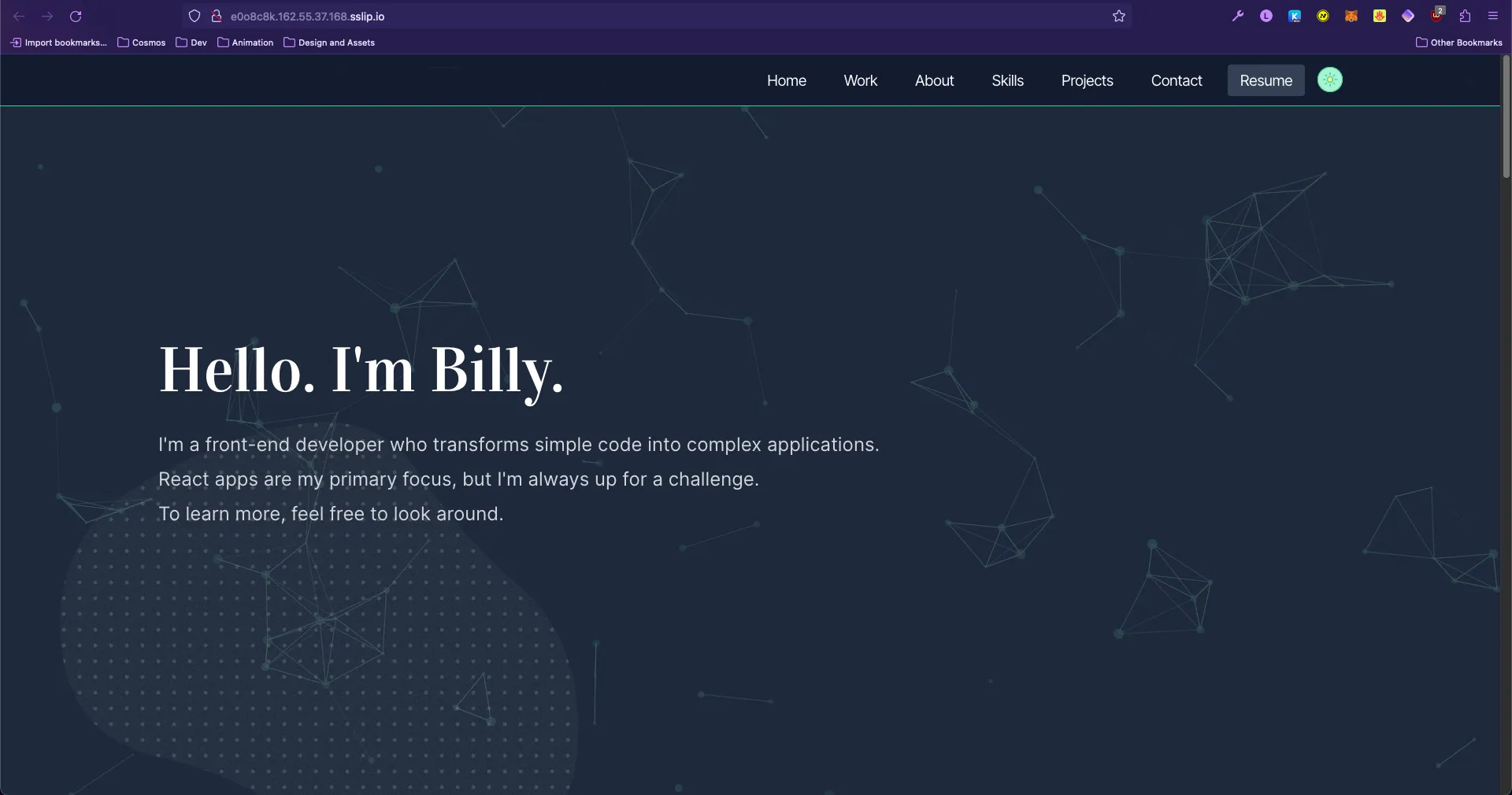 my website live on URL that Coolify provided