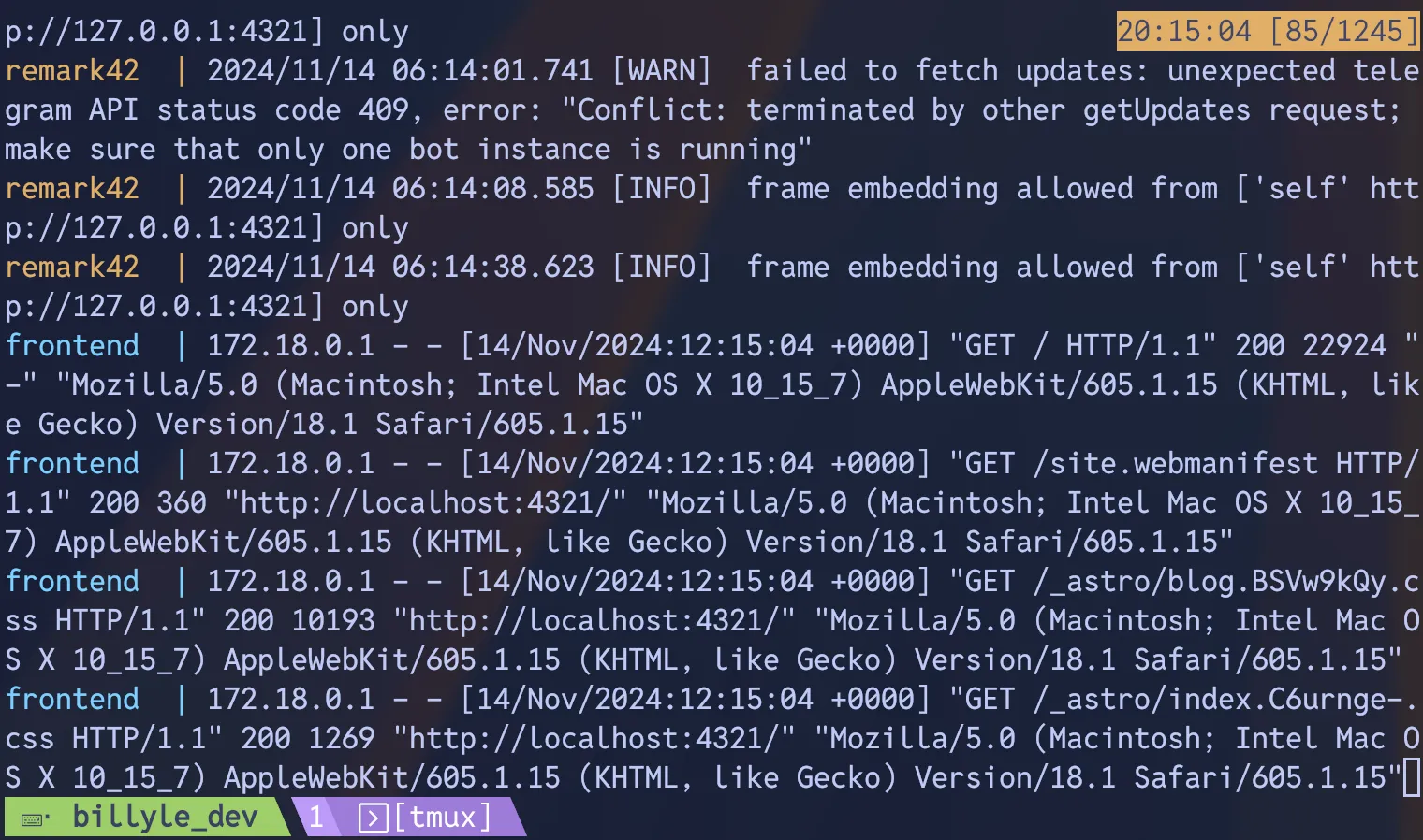 docker compose building